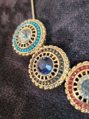 Vintage AVON Gold-Tone Multistone Necklace